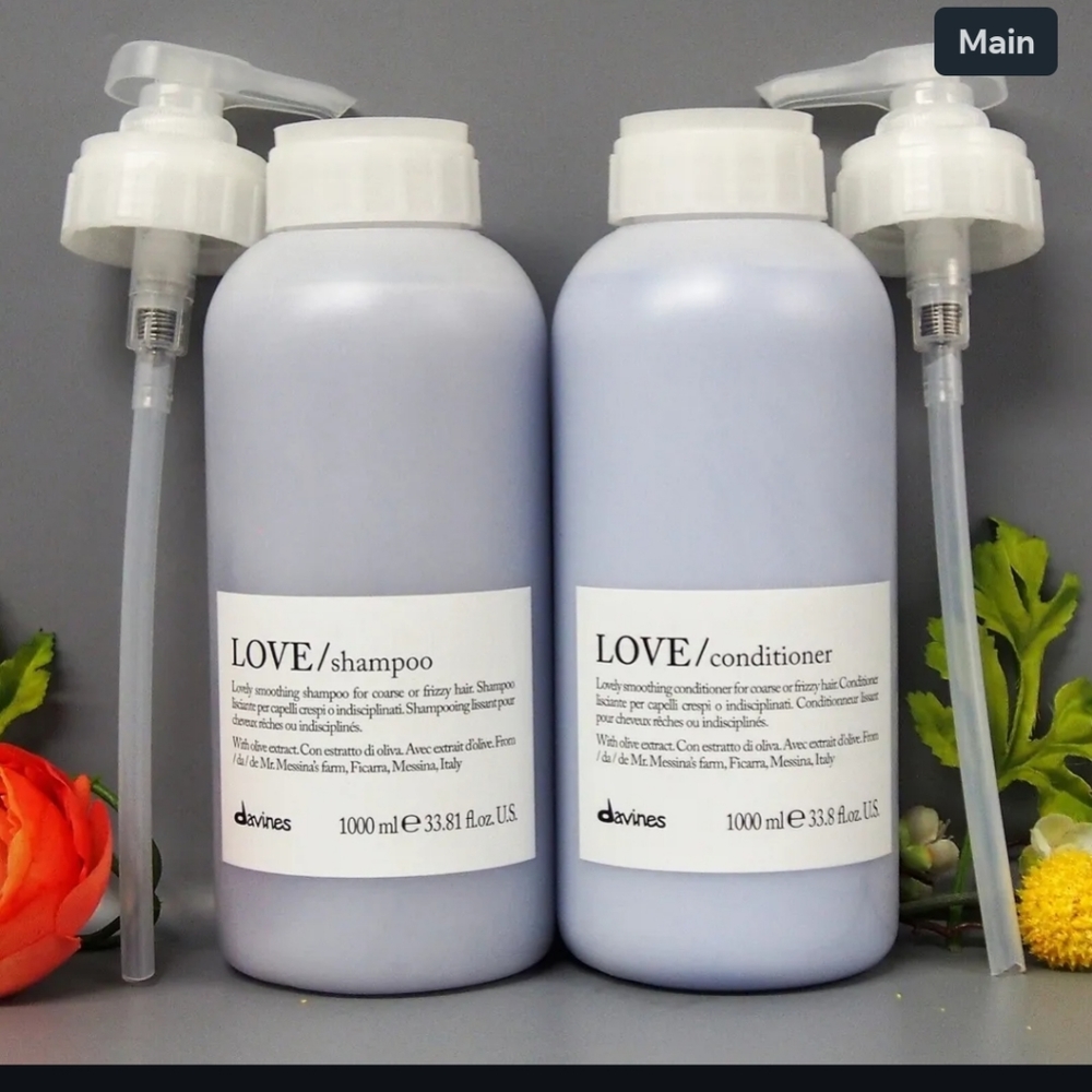 Davines LOVE Smoothing Shampoo & Conditioner 33.8oz / 1000ml DUO